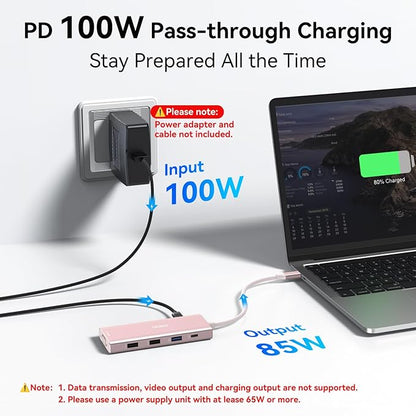 HODO USB C Docking Station Dual Monitor Adapter