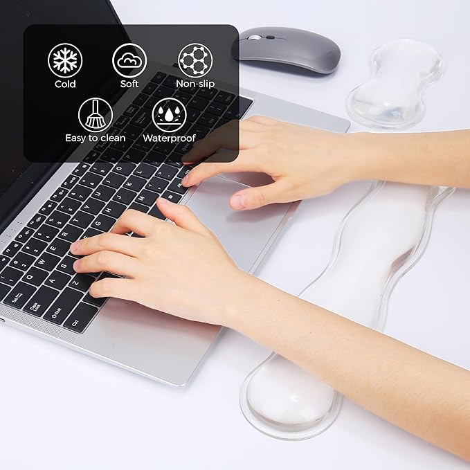 Gel Wrist Rest for Keyboard and Mouse, Wrist Rest for Keyboard, Mouse Wrist