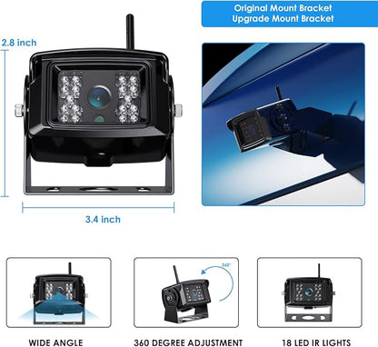 1080P FHD Digital Wireless Backup Camera System Kit
