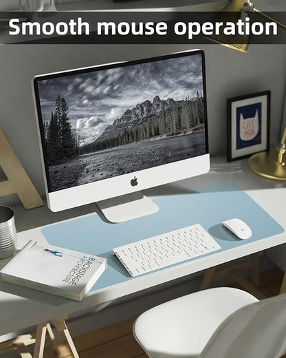 Non-Slip Desk mat, PULeather Desk Pad Protector, Office Desk Mat, Large Mouse