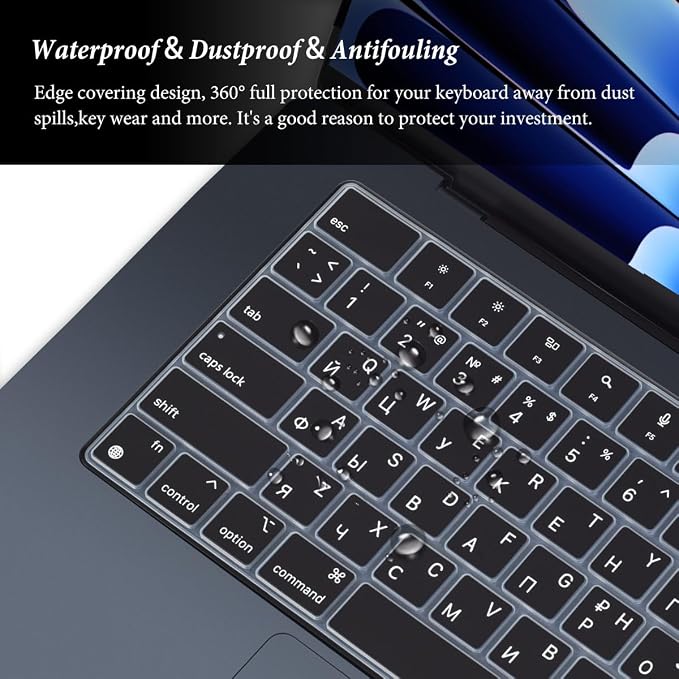 Russian Language Keyboard Cover Skin Compatible