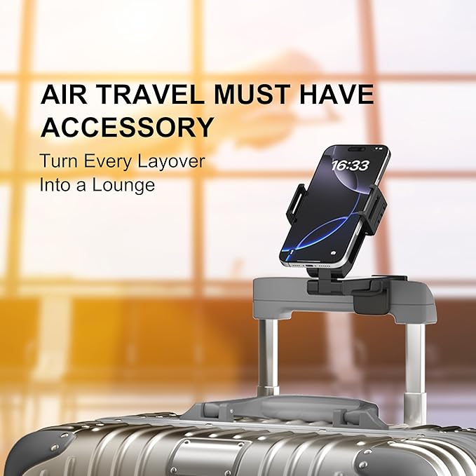Perilogics 2025 Upgraded Travel Essentials Must Haves Airplane Phone Holder