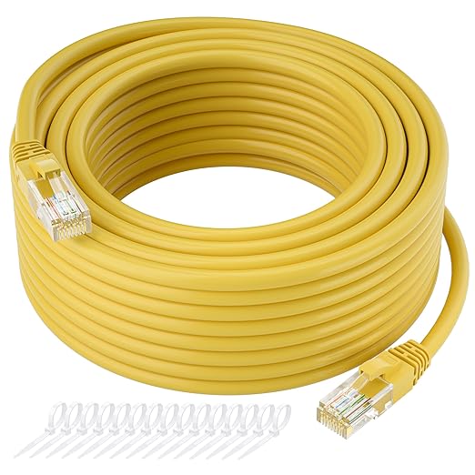 Cat5e Ethernet Cable 75 FT, Long Cat 5e Internet Cable, Standard RJ45 Connector