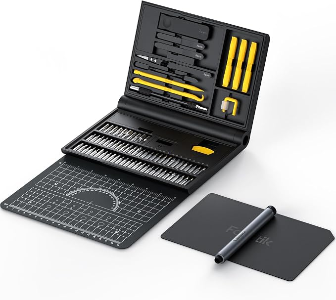 Fanttik Electric Screwdriver Kit, Precision Screwdriver Set, 64 Magnetic Bits