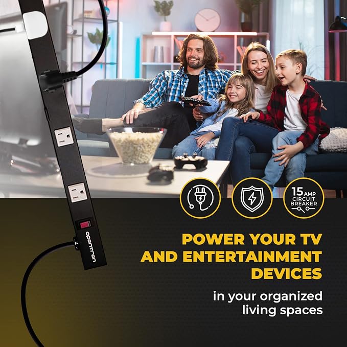 9 Outlets 3 Feet Power Cord 3 Feet Body Opentron OT3093 Heavy Duty Metal Surge