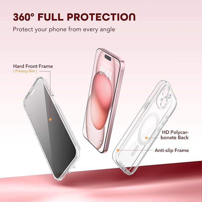 Magnetic for iPhone 15 Plus Case, Compatible
