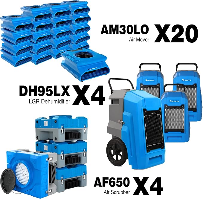 MOUNTO Water Damage Restoration Combo Package Deals