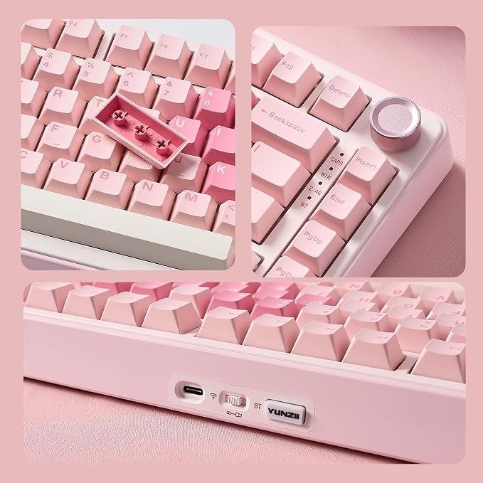 YUNZII B75 PRO Wireless Mechanical Keyboard, 75% Layout