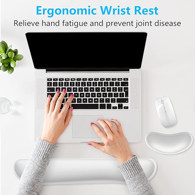 Dapesuom Enlarge Keyboard Wrist Rest, Memory Foam Wrist Cushion