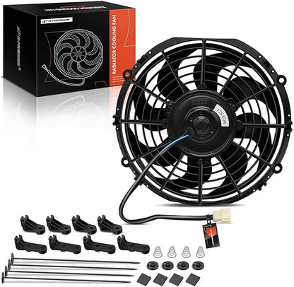 A-Premium 10'' 10 inch Universal Slim Fan Electric Radiator Cooling Fan Assembly