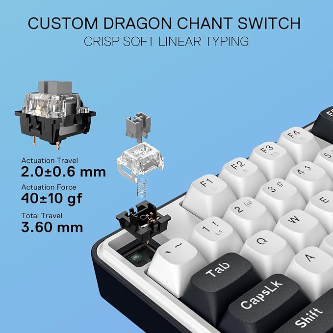Redragon K689 Wired Gasket RGB Gaming Keyboard, 108 Keys Mechanical Keyboard
