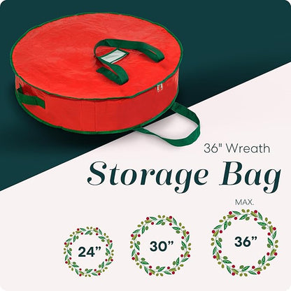 Handy Laundry Christmas Wreath Storage Bag