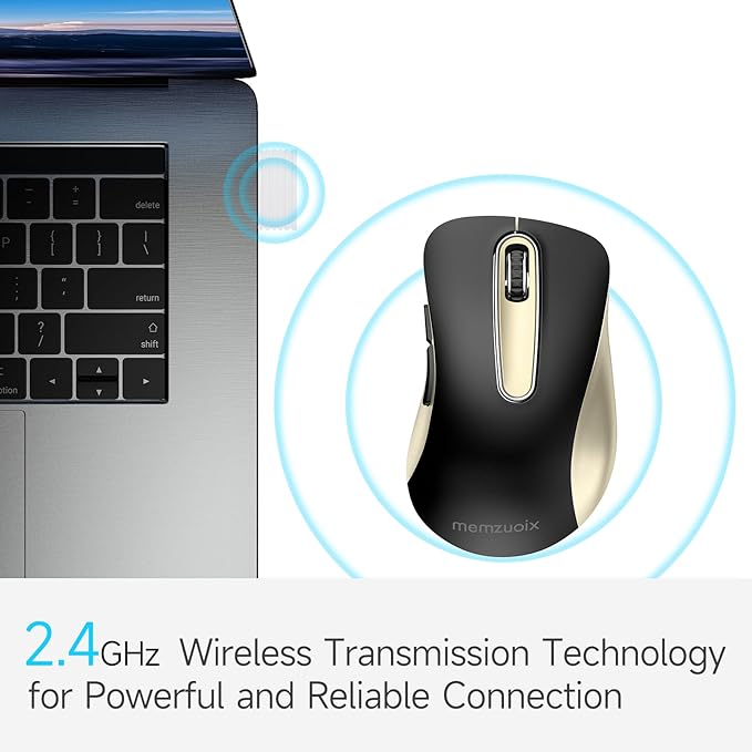 memzuoix 2.4G Wireless Mouse, 1400 DPI Computer Mice