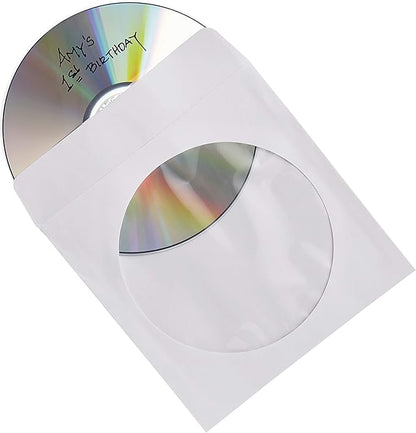Verbatim CD/DVD Paper Sleeves-with Clear Window