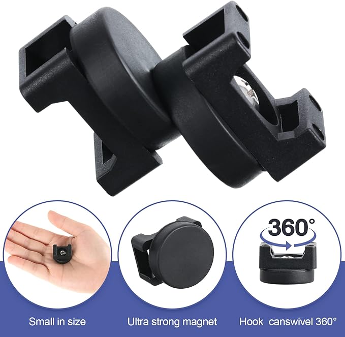 Yookeer 250 Pieces Magnetic Zip Tie Mount Multipurpose Cable Holder Magnets