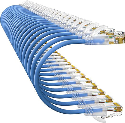 Cat6a Patch Cables 3ft Slim, Cat6 Ethernet Patch Cable Pure Copper, Flexible
