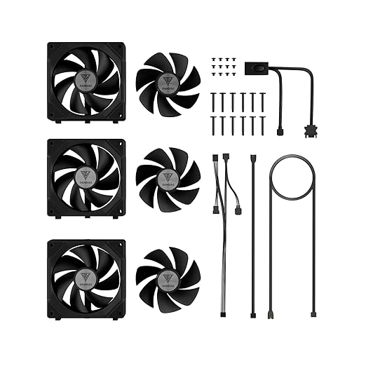 GAMDIAS AEOLUS P2-1203 120mm ARGB PWM Fan, Include Reverse Fan Blade x3 &