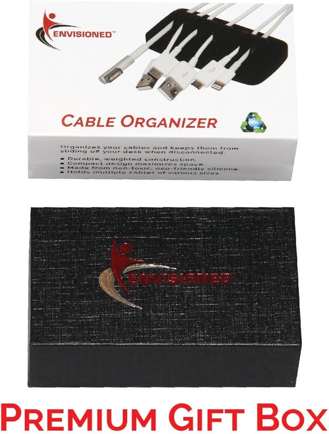 Heaviest Cable Organizer on The Market! Compact and Weighted Desktop Cord
