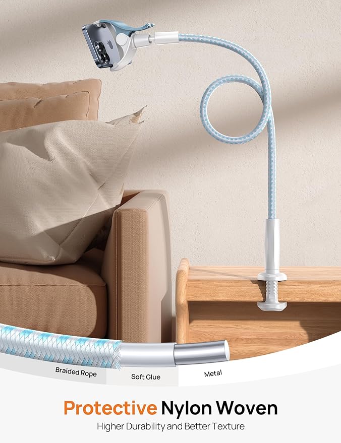 Gooseneck Phone Holder for Bed