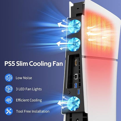 Cooling Fan for PS5 Slim, Compatible