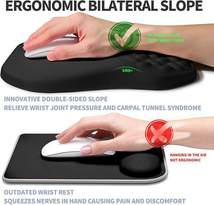Ergonomic Raised Mouse Pad Wrist Support