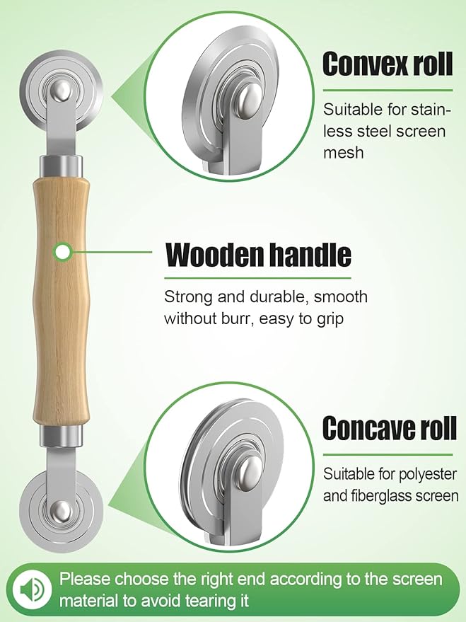 Screen Repair Kit - 3 in 1 Screen Tools Including Screen Roller Screen Spline
