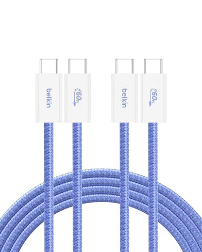 Belkin USB C to USB C Cable 2-Pack, 60W