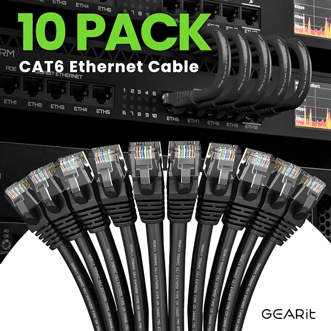 GEARit Cat 6 Ethernet Cable Pack