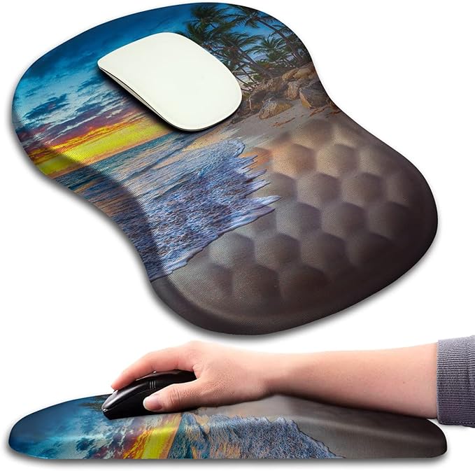 Mouse Pad Wrist Support, Ergonomic Mouse Pad