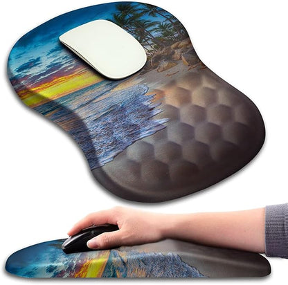Mouse Pad Wrist Support, Ergonomic Mouse Pad