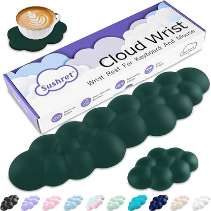 Cloud Wrist Rest Keyboard, Cloud Keyboard Wrist Pad Set