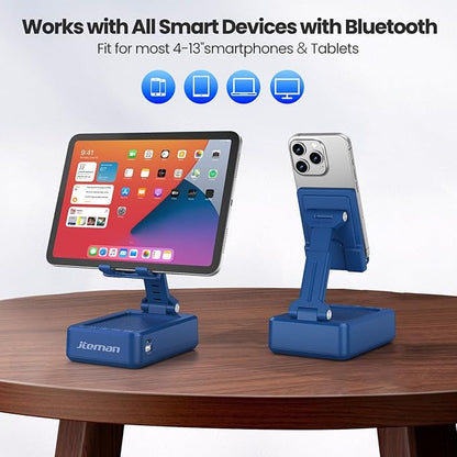 JTEMAN Cell Phone Stand with Bluetooth Speaker and Charging Function, Birthday