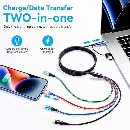 4 in 2 Multi Charging Cable 3.5A, Galaxy and More