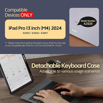 Nillkin Magic Keyboard Case for iPad Pro 13 inch M4 2024, Handheld Case for