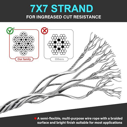 2 Pack Outdoor & Travel Security Cable