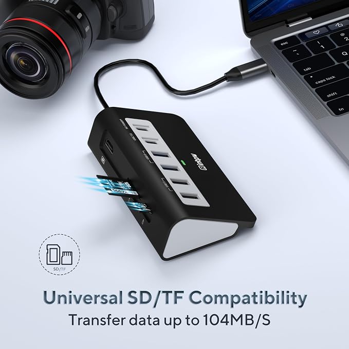 USB C Hub, INTPW 9-in-1 USB Multiport Adapter