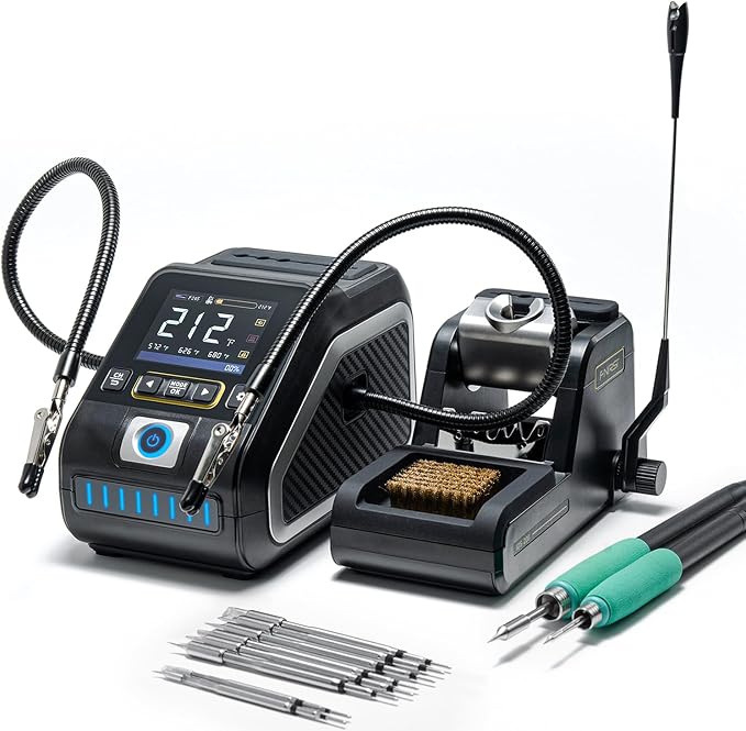 FNIRSI DWS-200 200W Precision Digital Soldering Station Kit,