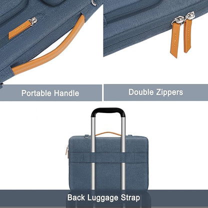 MOSISO 360 Protective Laptop Shoulder Bag, 15-15.6 inch Computer Bags Compatible