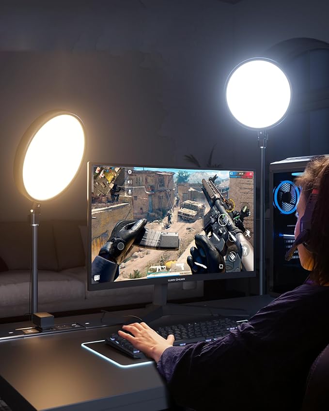TODI Large Ring Light with 79" Stand, 6500K Full-Screen Selfie Light Ring with