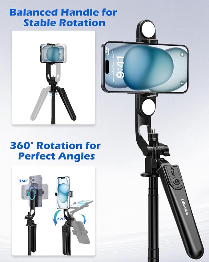 UBeesize 64'' Extendable Phone Tripod & Selfie Stick