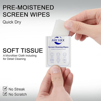 Screen Wipes for Electronics, Car Screen Cleaner, Lens Wipes Individually