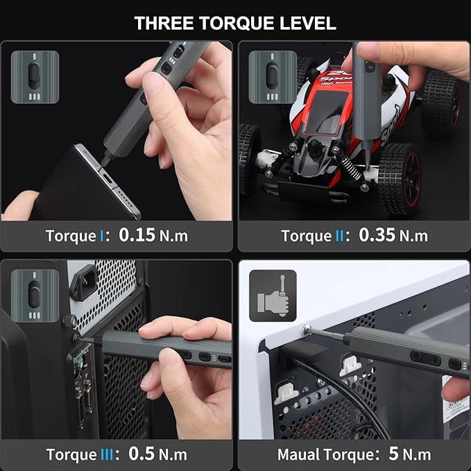 STREBITO Mini Electric Screwdriver Set 155 in 1 Small Powered Screwdriver