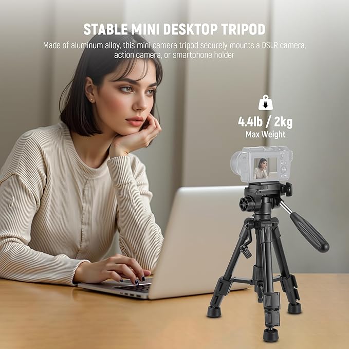 NEEWER Basic Mini Desk Tripod for Camera