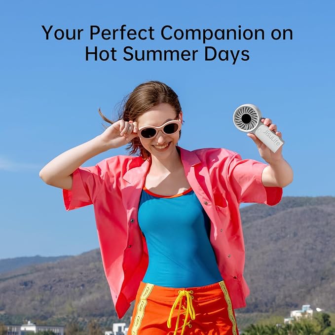 JISULIFE Handheld Portable Fan