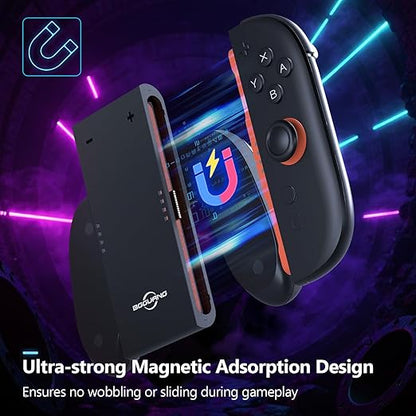 Switch 2 Joycon Charging Grip, Super Magnetic Charger Handle