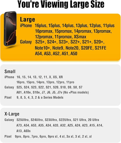 Holster for iPhone 16 16e Pro 15 14 13 12 11 10 XR XS X, Samsung Galaxy S25 S24