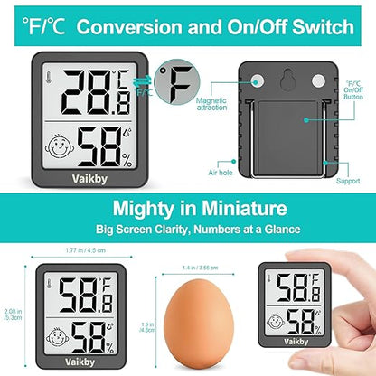 Indoor Humidity Meter Hygrometer 3Pack, Room Thermometer