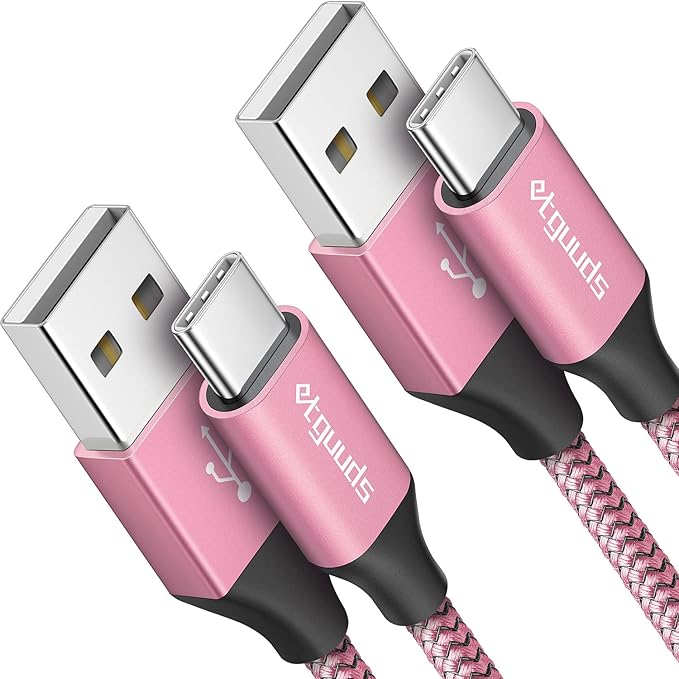 etguuds 6.6ft USB A to USB C Cable 3A Fast Charging,