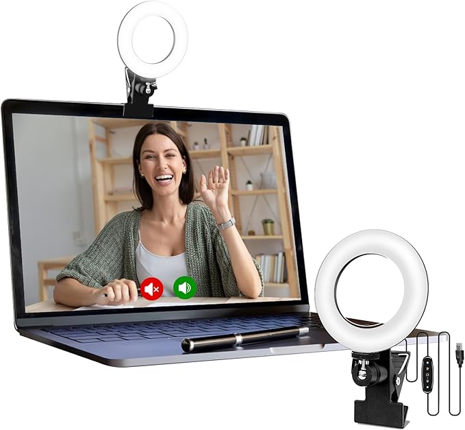 Video Conference Lighting Kit, Ring Light
