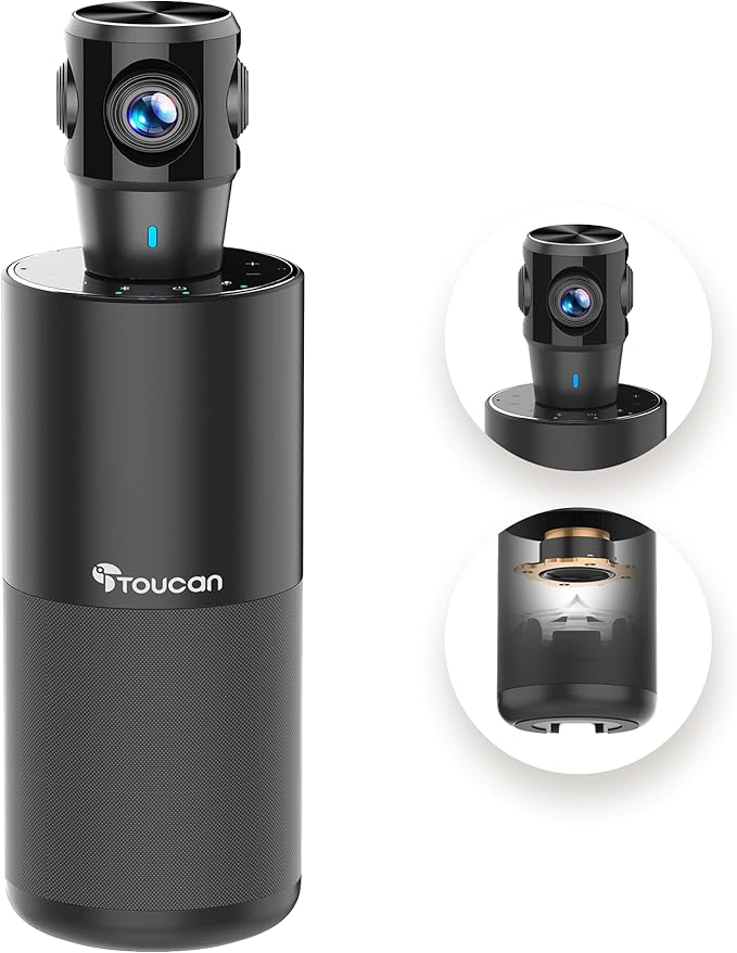 TOUCAN 360-Degree Video Conference Camera, 1080p HD Webcam